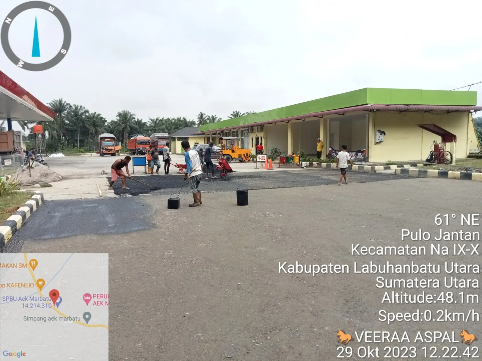 Dokumentasi pekerjaan pengaspalan proyek 2