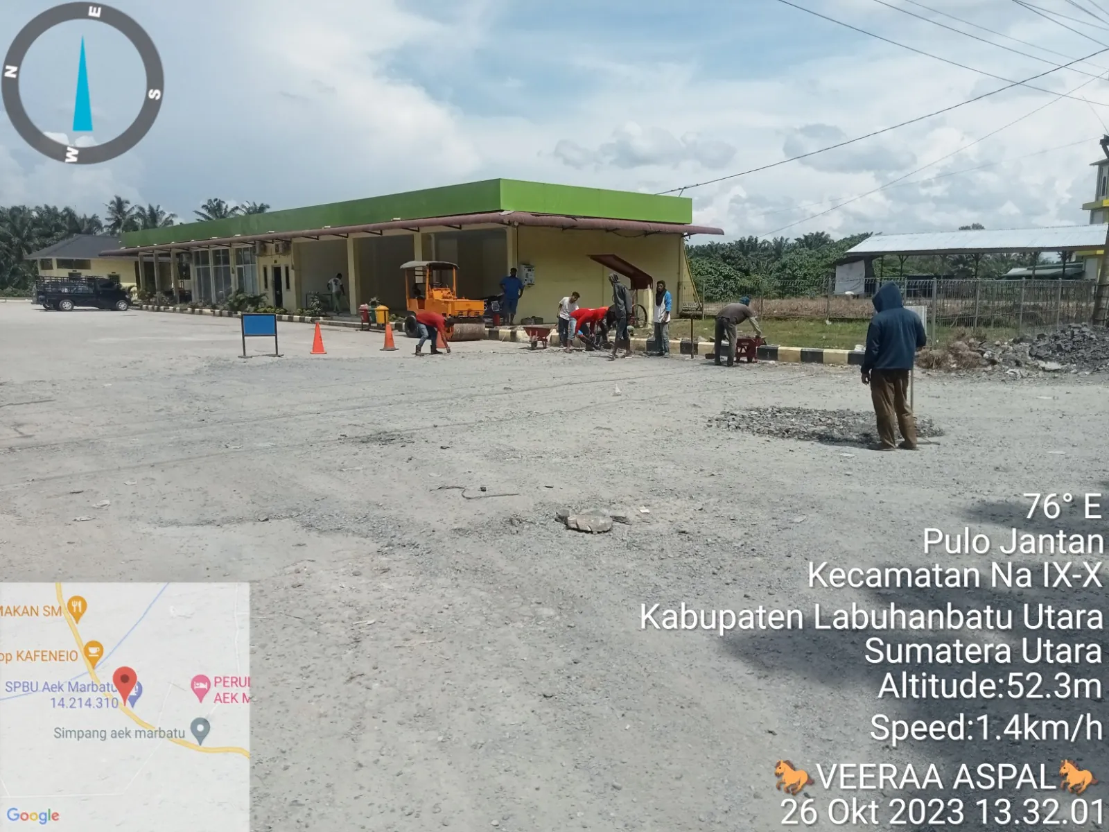 Dokumentasi pekerjaan pengaspalan proyek 10
