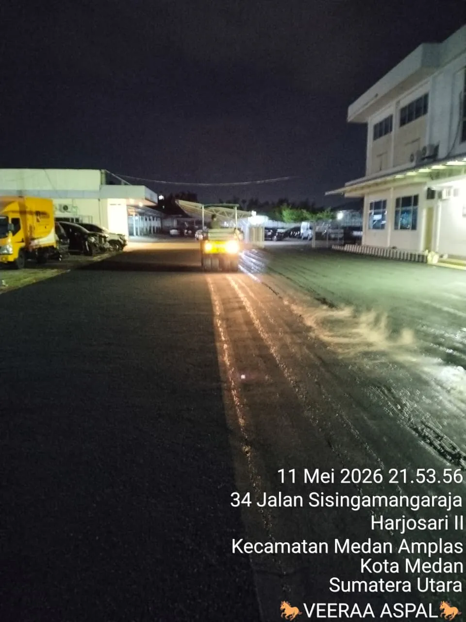 Dokumentasi pekerjaan pengaspalan proyek 15
