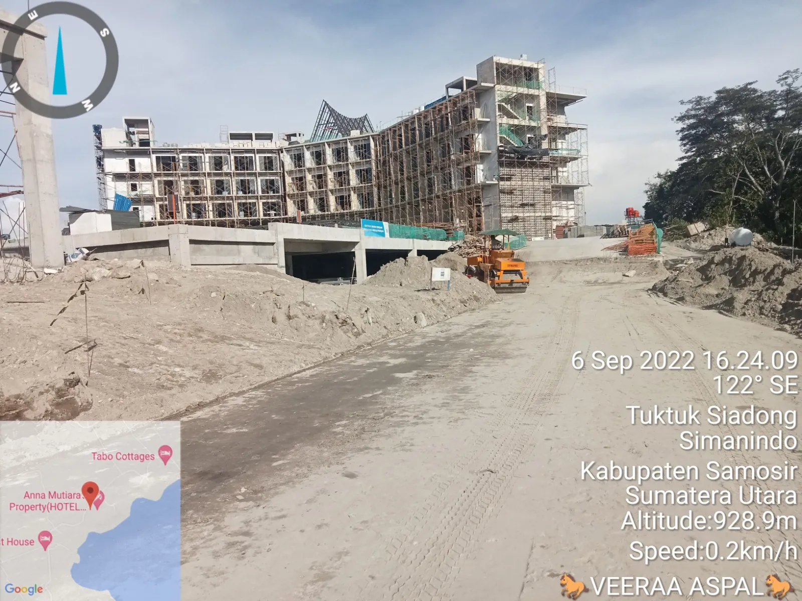 Dokumentasi pekerjaan pengaspalan proyek 21