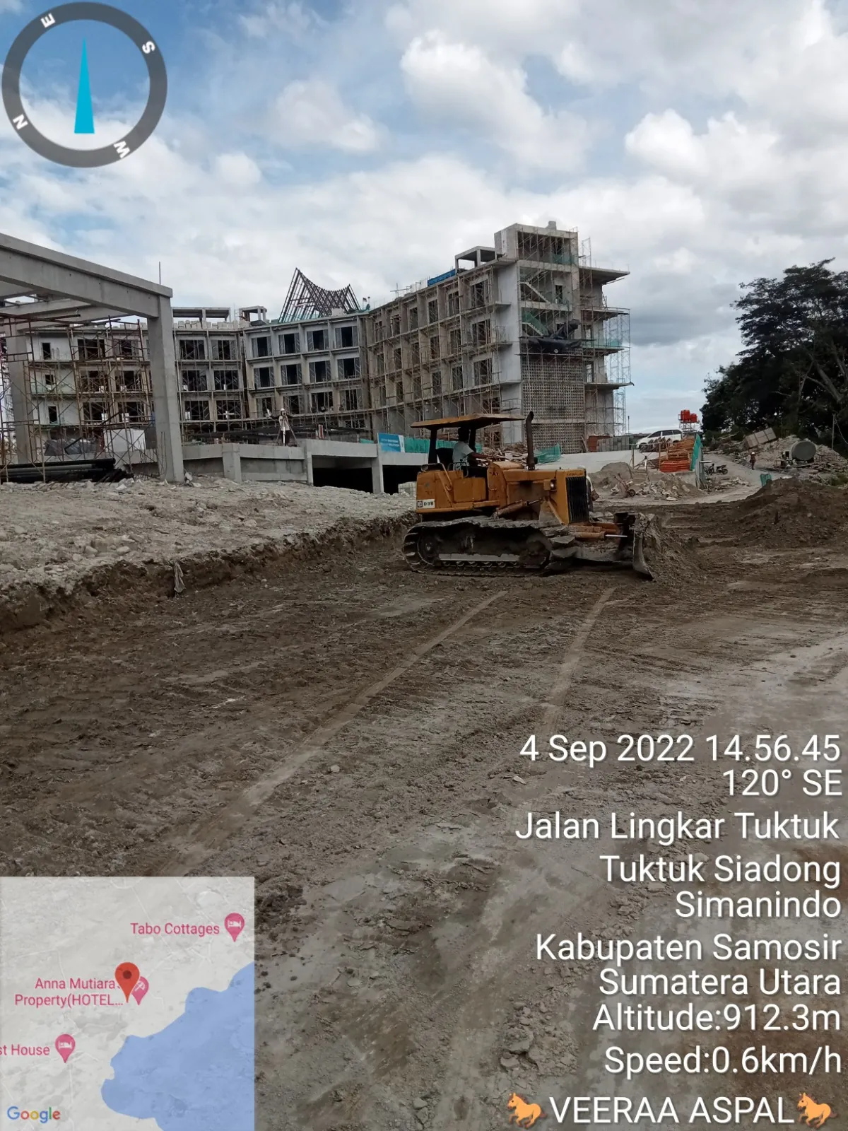 Dokumentasi pekerjaan pengaspalan proyek 23