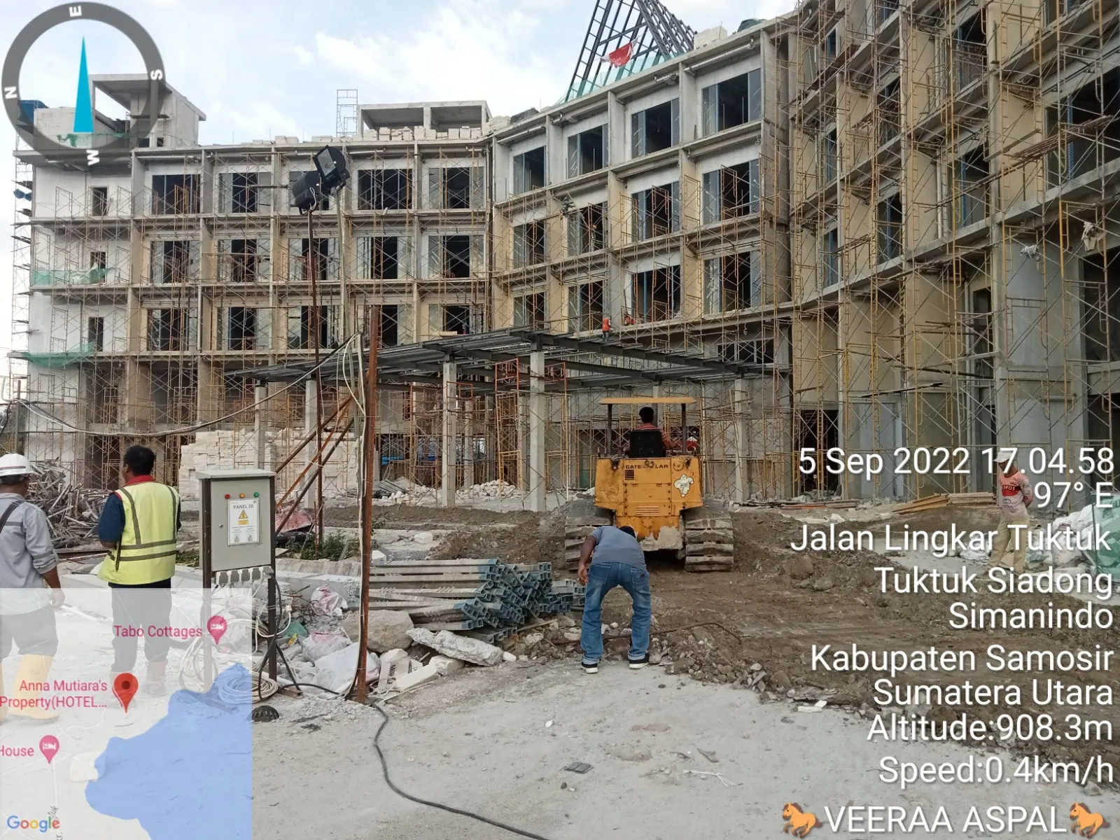 Dokumentasi pekerjaan pengaspalan proyek 25