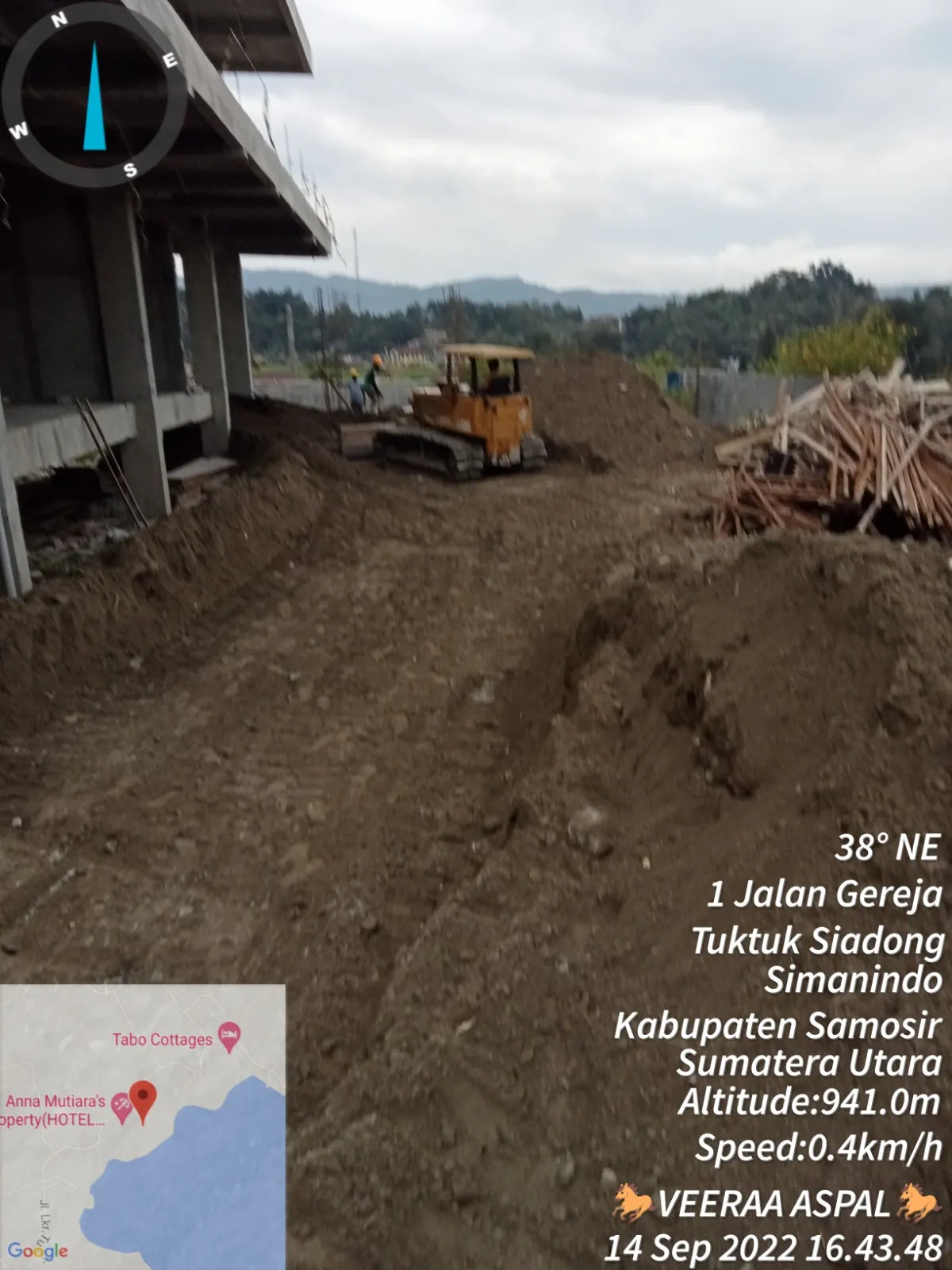 Dokumentasi pekerjaan pengaspalan proyek 26