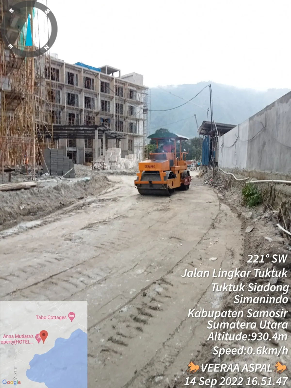 Dokumentasi pekerjaan pengaspalan proyek 27
