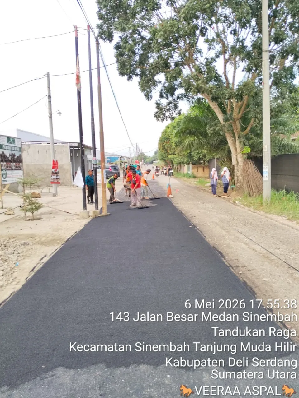 Dokumentasi pekerjaan pengaspalan proyek 30