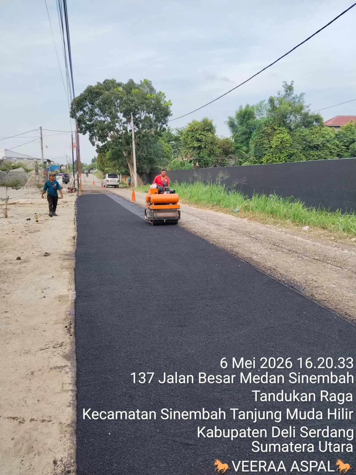 Dokumentasi pekerjaan pengaspalan proyek 36