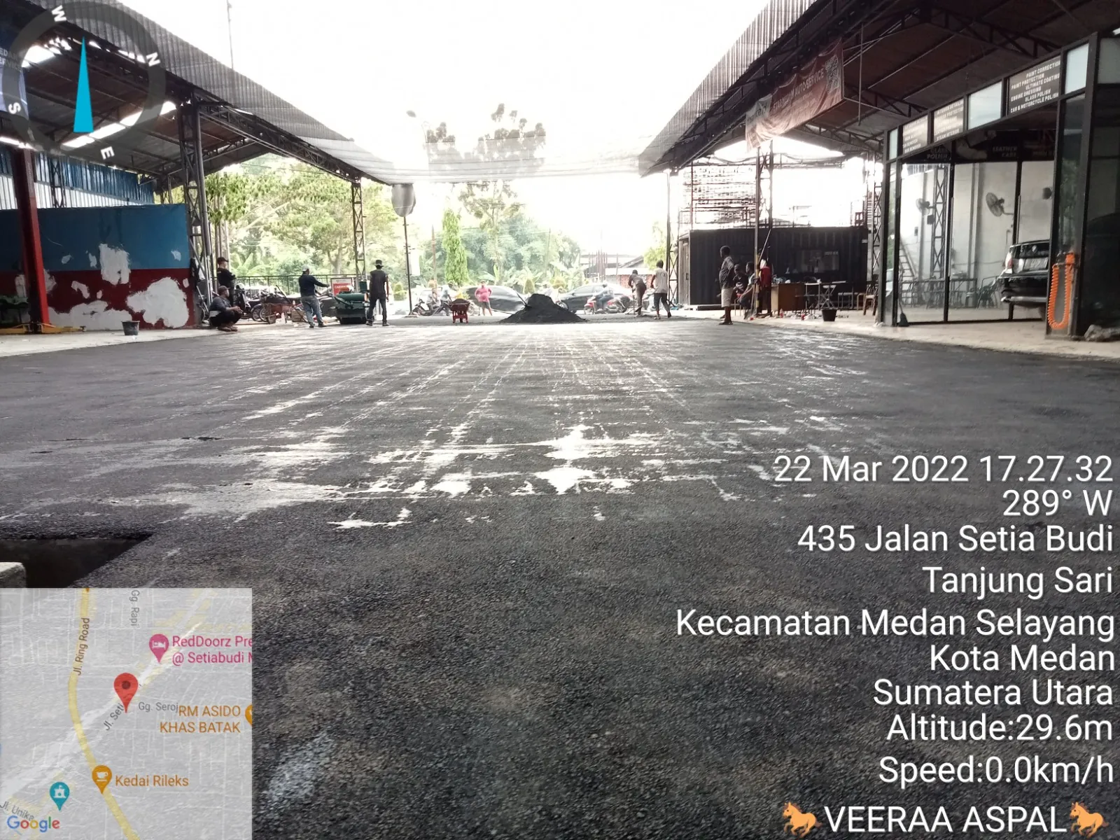 Dokumentasi pekerjaan pengaspalan proyek 56