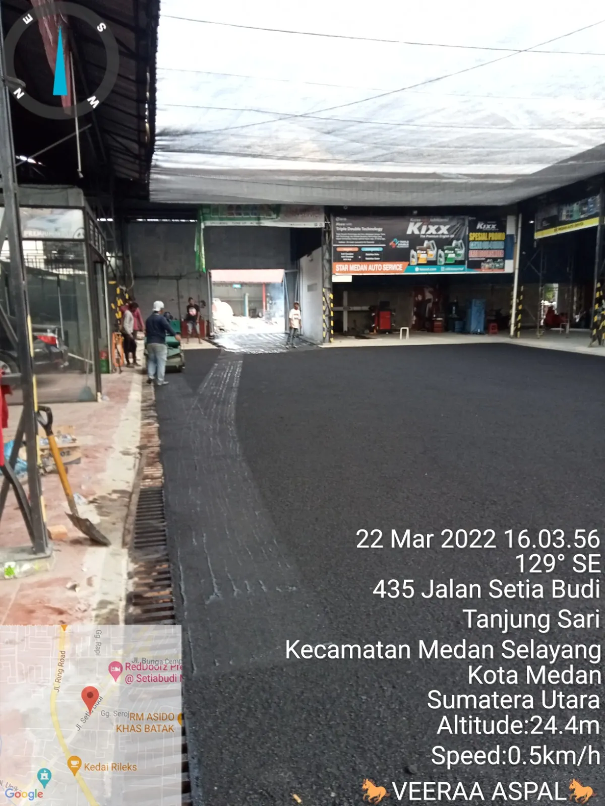 Dokumentasi pekerjaan pengaspalan proyek 59